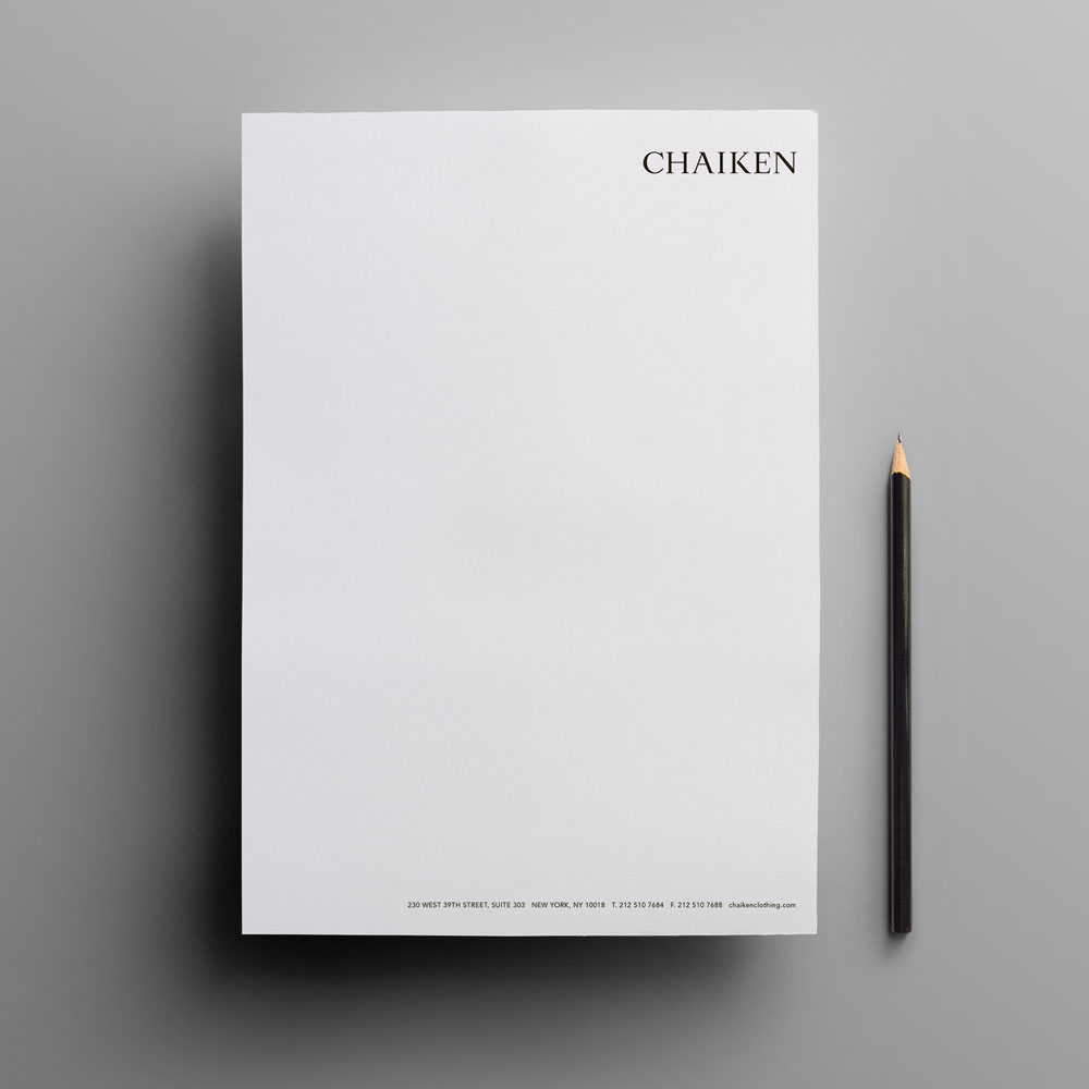 Chaiken Stationery Design