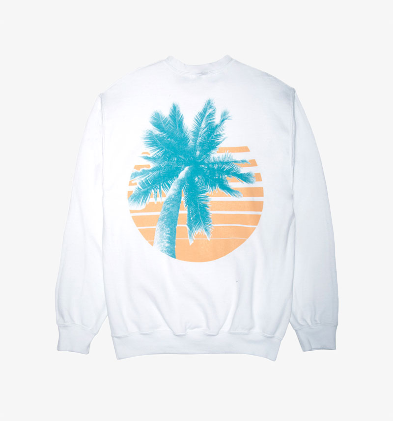 Paradised Palm Sweatshirt Graphic