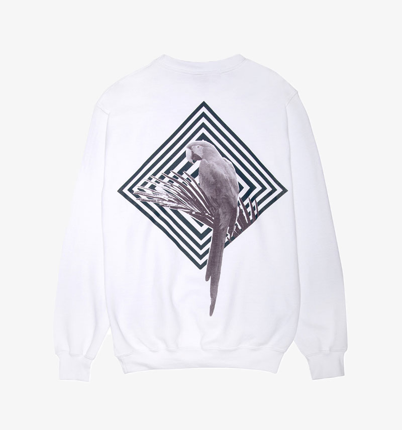 Paradised Parrot Sweatshirt Graphic