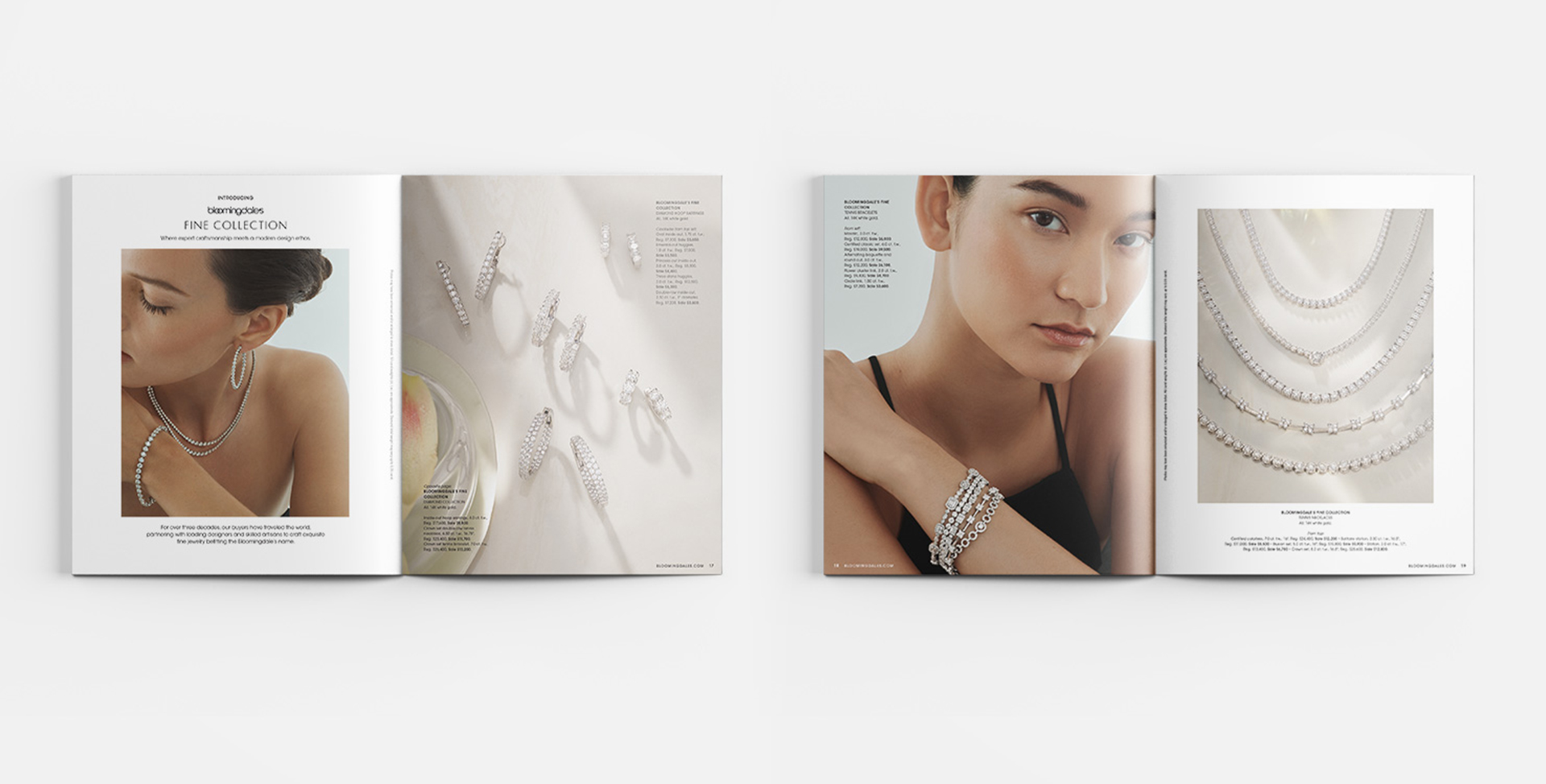 Fine Collection spreads from the Fall 2024 catalog